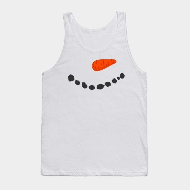 kawaii Snoman Face Tank Top by BadrooGraphics Store